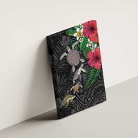 Hawaiian Tropical Plants and Turtles Canvas Wall Art Polynesian Art Motifs LT03 - Polynesian Pride