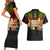 Hawaii Pan-Pacific Festival Couples Matching Short Sleeve Bodycon Dress and Hawaiian Shirt Hawaiian Elements and Polynesian Tattoo