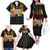 Hawaii Pan-Pacific Festival Family Matching Off The Shoulder Long Sleeve Dress and Hawaiian Shirt Hawaiian Elements and Polynesian Tattoo