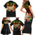 Hawaii Pan-Pacific Festival Family Matching Short Sleeve Bodycon Dress and Hawaiian Shirt Hawaiian Elements and Polynesian Tattoo