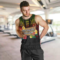 Hawaiian Elements and Polynesian Tattoo Men Tank Top LT03 Black - Polynesian Pride