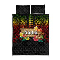 Hawaiian Elements and Polynesian Tattoo Quilt Bed Set LT03 - Polynesian Pride