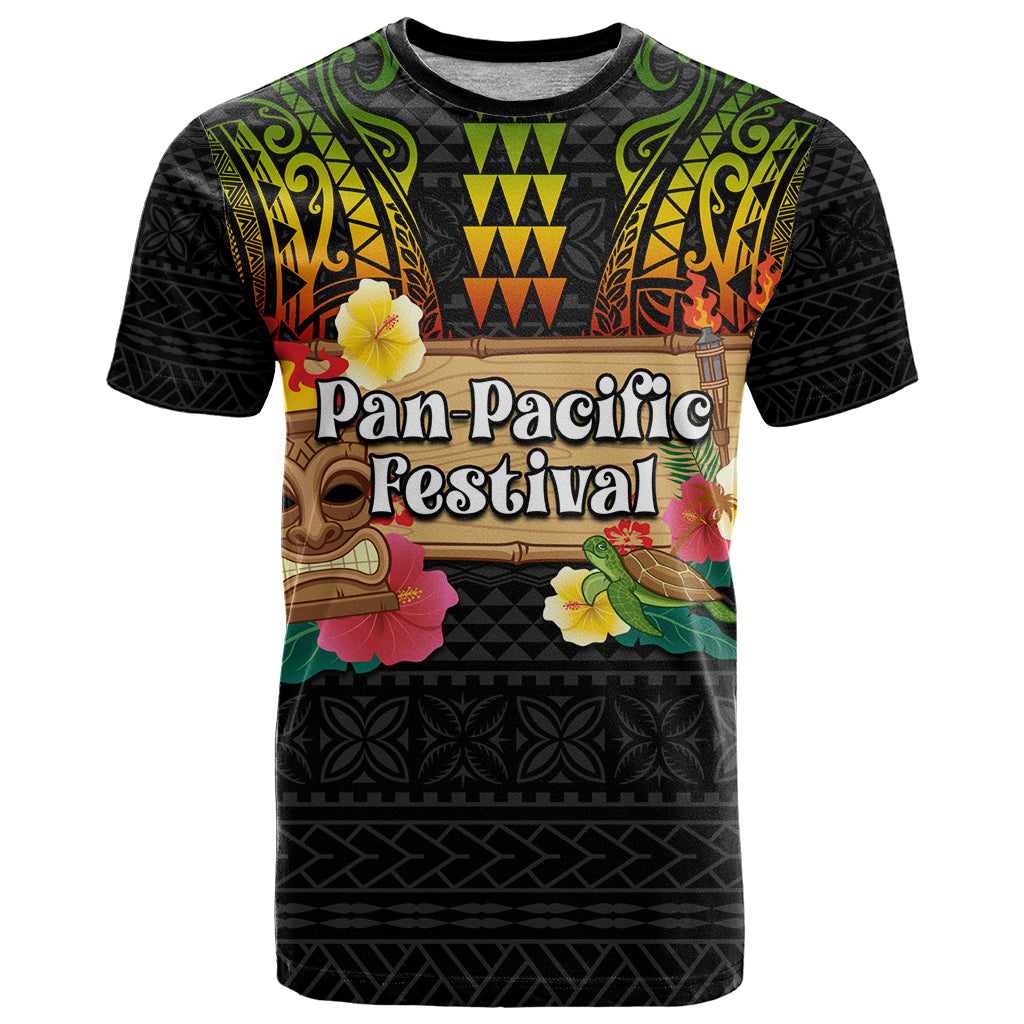 Hawaiian Elements and Polynesian Tattoo T Shirt LT03 Black - Polynesian Pride