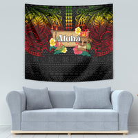 Hawaiian Elements and Polynesian Tattoo Tapestry LT03 - Polynesian Pride