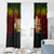 Hawaiian Elements and Polynesian Tattoo Window Curtain