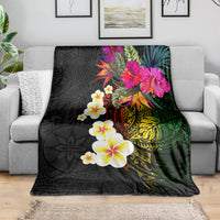 Hawaii Plumeria Blanket Polynesian Tattoo and Hibiscus LT03 - Polynesian Pride