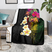 Hawaii Plumeria Blanket Polynesian Tattoo and Hibiscus LT03 - Polynesian Pride