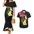 Hawaii Plumeria Couples Matching Mermaid Dress and Hawaiian Shirt Polynesian Tattoo and Hibiscus