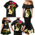 Hawaii Plumeria Family Matching Mermaid Dress and Hawaiian Shirt Polynesian Tattoo and Hibiscus