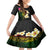 Hawaii Plumeria Family Matching Short Sleeve Bodycon Dress and Hawaiian Shirt Polynesian Tattoo and Hibiscus