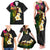 Hawaii Plumeria Family Matching Tank Maxi Dress and Hawaiian Shirt Polynesian Tattoo and Hibiscus