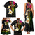 Hawaii Plumeria Family Matching Tank Maxi Dress and Hawaiian Shirt Polynesian Tattoo and Hibiscus