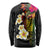 Hawaii Plumeria Long Sleeve Shirt Polynesian Tattoo and Hibiscus