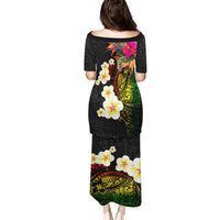 Hawaii Plumeria Puletasi Polynesian Tattoo and Hibiscus LT03 - Polynesian Pride