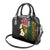 Hawaii Plumeria Shoulder Handbag Polynesian Tattoo and Hibiscus