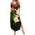 Hawaii Plumeria Summer Maxi Dress Polynesian Tattoo and Hibiscus