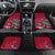 New Zealand Tuatara Christmas Car Mats Silver Fern and Xmas Pohutukawa Tree Red Color