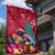 New Zealand Tuatara Christmas Garden Flag Silver Fern and Xmas Pohutukawa Tree Red Color