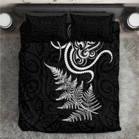 New Zealand Octopus Tattoo and Fern Bedding Set Maori Pattern LT03 Black - Polynesian Pride