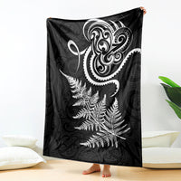 New Zealand Octopus Tattoo and Fern Blanket Maori Pattern LT03 - Polynesian Pride