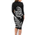 New Zealand Octopus Tattoo and Fern Family Matching Long Sleeve Bodycon Dress and Hawaiian Shirt Maori Pattern