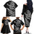 New Zealand Octopus Tattoo and Fern Family Matching Off The Shoulder Long Sleeve Dress and Hawaiian Shirt Maori Pattern