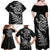 New Zealand Octopus Tattoo and Fern Family Matching Off Shoulder Maxi Dress and Hawaiian Shirt Maori Pattern