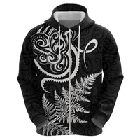 New Zealand Octopus Tattoo and Fern Hoodie Maori Pattern LT03 - Polynesian Pride
