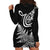 New Zealand Octopus Tattoo and Fern Hoodie Dress Maori Pattern