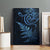 New Zealand Octopus Tattoo and Fern Canvas Wall Art Maori Pattern Matariki Style