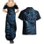 New Zealand Octopus Tattoo and Fern Couples Matching Summer Maxi Dress and Hawaiian Shirt Maori Pattern Matariki Style