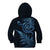 New Zealand Octopus Tattoo and Fern Kid Hoodie Maori Pattern Matariki Style