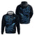 New Zealand Octopus Tattoo and Fern Zip Hoodie Maori Pattern Matariki Style