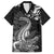 New Zealand Crocodile Tattoo and Fern Family Matching Off Shoulder Short Dress and Hawaiian Shirt Maori Pattern