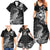 New Zealand Crocodile Tattoo and Fern Family Matching Summer Maxi Dress and Hawaiian Shirt Maori Pattern