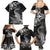 New Zealand Crocodile Tattoo and Fern Family Matching Summer Maxi Dress and Hawaiian Shirt Maori Pattern