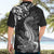 New Zealand Crocodile Tattoo and Fern Hawaiian Shirt Maori Pattern