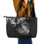 New Zealand Crocodile Tattoo and Fern Leather Tote Bag Maori Pattern