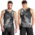 New Zealand Crocodile Tattoo and Fern Men Tank Top Maori Pattern