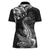 New Zealand Crocodile Tattoo and Fern Women Polo Shirt Maori Pattern