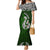 Aotearoa New Zealand Mermaid Dress Silver Fern and Matau with Maori Tribal Green Style LT03 Women Green - Polynesian Pride