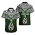 Custom Aotearoa New Zealand Hawaiian Shirt Silver Fern and Matau with Maori Tribal Green Style LT03 - Polynesian Pride