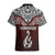 Aotearoa New Zealand Hawaiian Shirt Silver Fern and Matau with Maori Tribal Red Style LT03 - Polynesian Pride