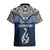 Custom Aotearoa New Zealand Hawaiian Shirt Silver Fern and Matau with Maori Tribal Blue Style LT03 - Polynesian Pride