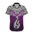 Aotearoa New Zealand Hawaiian Shirt Silver Fern and Matau with Maori Tribal Pink Style LT03 Pink - Polynesian Pride