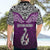 Custom Aotearoa New Zealand Hawaiian Shirt Silver Fern and Matau with Maori Tribal Pink Style LT03 - Polynesian Pride