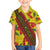 Samoan Culture Family Matching Summer Maxi Dress and Hawaiian Shirt Hibiscus and Ula Fala with Tapa Pattern YellowColor