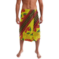 Samoan Culture Lavalava Hibiscus and Ula Fala with Tapa Pattern YellowColor LT03 Yellow - Polynesian Pride