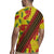 Samoan Culture Rugby Jersey Hibiscus and Ula Fala with Tapa Pattern YellowColor