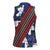 Samoan Culture Women Sleeveless Polo Shirt Hibiscus and Ula Fala with Tapa Pattern Blue Color